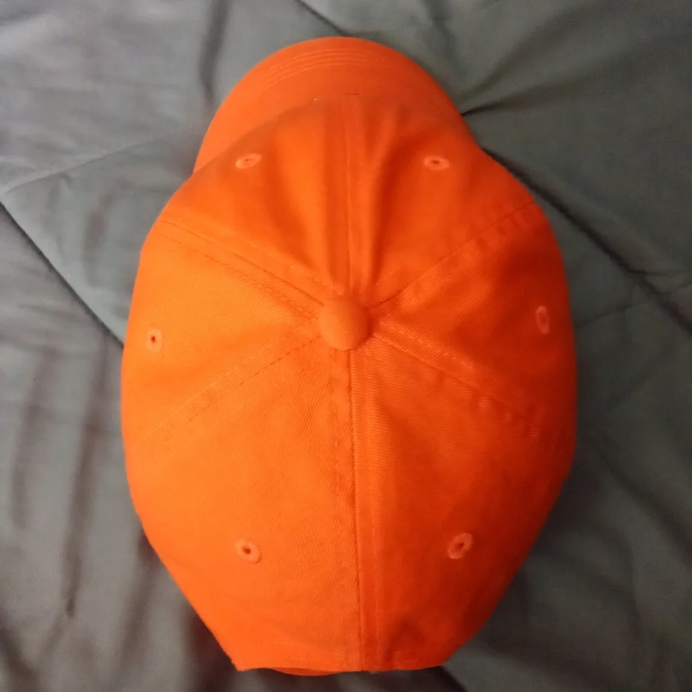 Men's Forever 21 Orange Baseball Cap Popsicle Stitched Patch Adjustable Hat